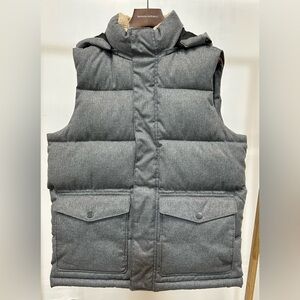 Old Navy Grey Heather Heritage Puffer Vest NWoT